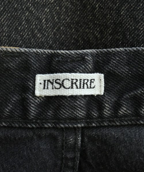 INSCRIRE（アンスクリア）デニムパンツ 黒 サイズ:30(M位) レディース/2200681841048