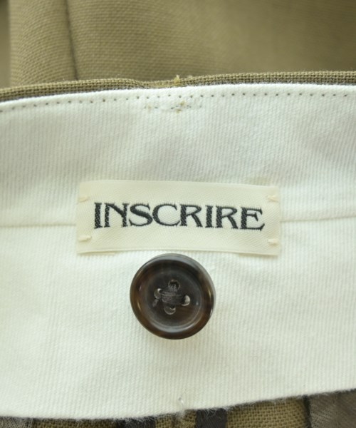 INSCRIRE（アンスクリア）スラックス 茶 サイズ:34(XS位) レディース/2200698967182