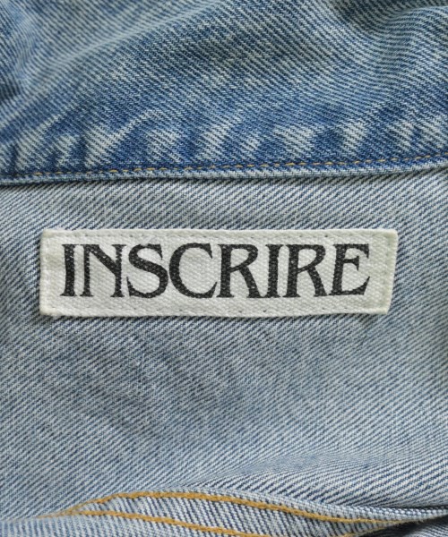 INSCRIRE（アンスクリア）デニムジャケット 青 サイズ:38(M位) レディース/2200661411025