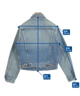 INSCRIRE（アンスクリア）デニムジャケット 青 サイズ:38(M位) レディース/2200661411025