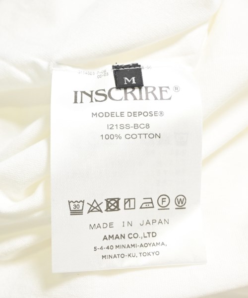INSCRIRE（アンスクリア）Tシャツ・カットソー 白 サイズ:M レディース/2200710321022