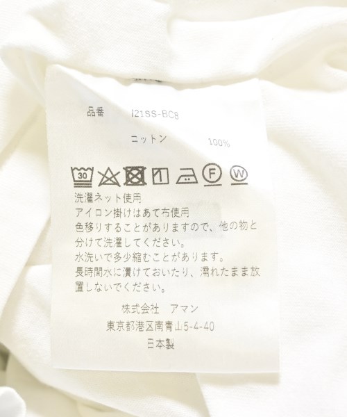 INSCRIRE（アンスクリア）Tシャツ・カットソー 白 サイズ:M レディース/2200710321039