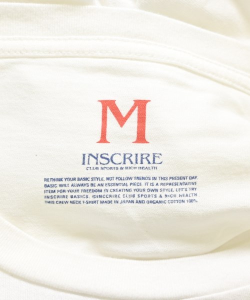 INSCRIRE（アンスクリア）Tシャツ・カットソー 白 サイズ:M レディース/2200710321039