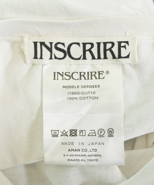 INSCRIRE（アンスクリア）Tシャツ・カットソー 白 サイズ:F レディース/2200709976080
