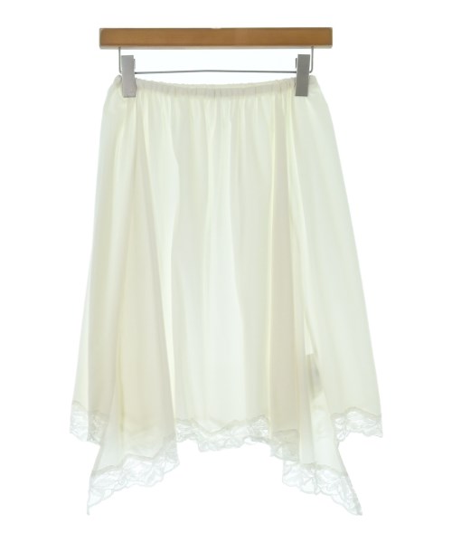 INSCRIRE(アンスクリア)ひざ丈スカート 白 サイズ:36(S位)/2200634153136