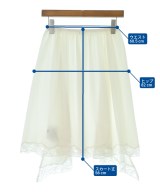 INSCRIRE（アンスクリア）ひざ丈スカート 白 サイズ:36(S位) レディース/2200634153136