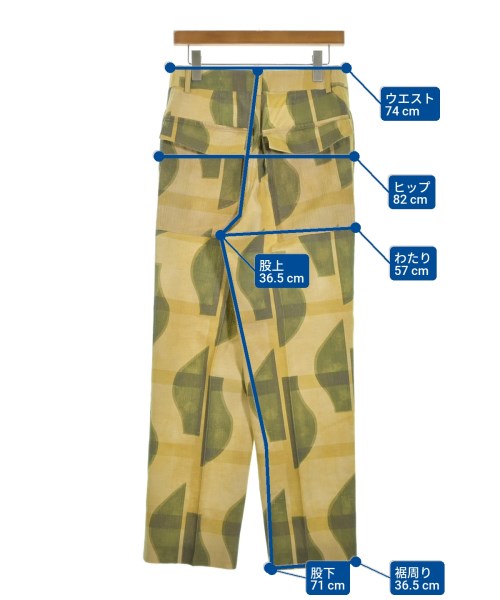 INSCRIRE（アンスクリア）スラックス 黄 サイズ:-(L位) レディース/2200636346031