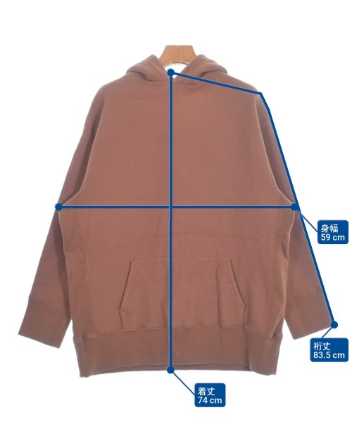 INSCRIRE（アンスクリア）パーカー 茶 サイズ:-(M位) レディース/2200637899406