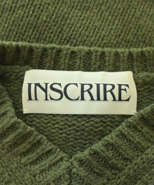 INSCRIRE（アンスクリア）ニット・セーター カーキ サイズ:F レディース/2200641912061
