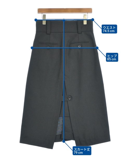 INSCRIRE（アンスクリア）ロング・マキシ丈スカート 黒 サイズ:36(S位) レディース/2200660874067