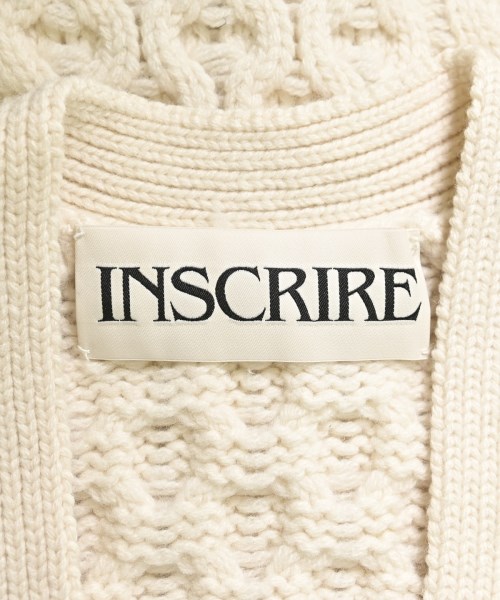 INSCRIRE（アンスクリア）カーディガン 白 サイズ:F レディース/2200664980016