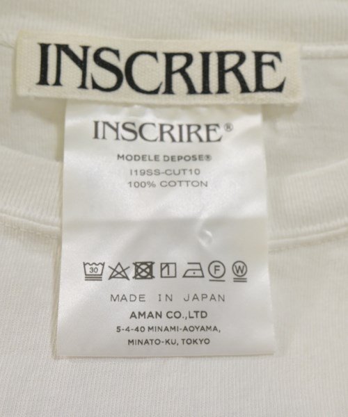 INSCRIRE（アンスクリア）Tシャツ・カットソー 白 サイズ:F レディース/2200725371036