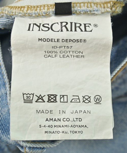 INSCRIRE（アンスクリア）スラックス 青 サイズ:29(L位) レディース/2200723609087