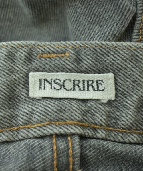INSCRIRE（アンスクリア）デニムパンツ グレー サイズ:32(XL位) レディース/2200724054275