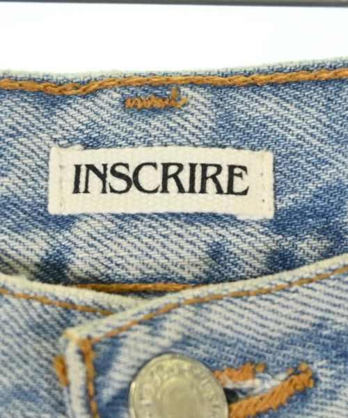 INSCRIRE（アンスクリア）デニムパンツ 青 サイズ:31(XL位) レディース/2200686490128