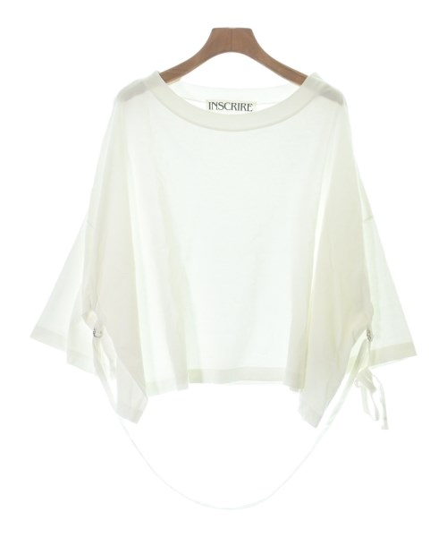 INSCRIRE(アンスクリア)Tシャツ・カットソー 白 サイズ:36(S位)/2200681548190
