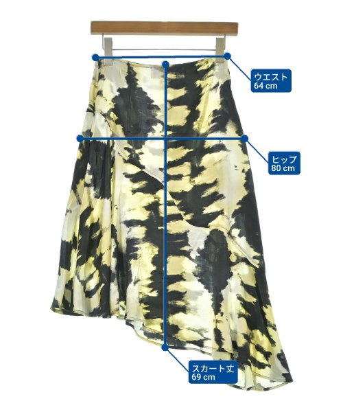 Ganni（ガニー）ロング・マキシ丈スカート 黄 サイズ:34(XS位) レディース/2200629424081