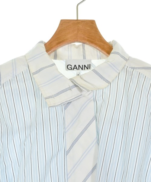 Ganni（ガニー）シャツワンピース 青 サイズ:34(XS位) レディース/2200627464027