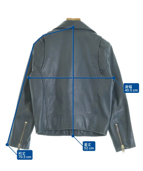 Ganni（ガニー）ライダース 青 サイズ:XS レディース/2200627281013