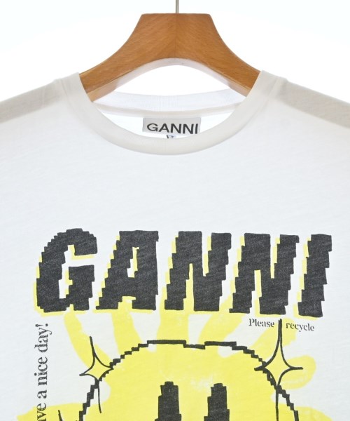 Ganni（ガニー）Tシャツ・カットソー 白 サイズ:XS レディース/2200631896159