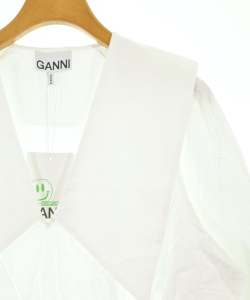 Ganni（ガニー）シャツワンピース 白 サイズ:34(XS位) レディース/2200644151092
