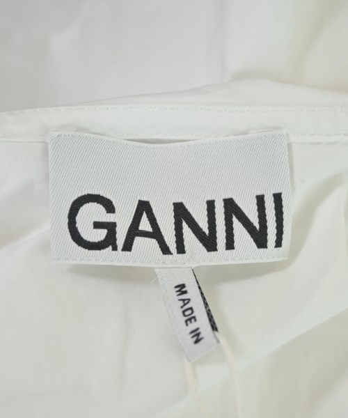 Ganni（ガニー）シャツワンピース 白 サイズ:36(S位) レディース/2200644151108