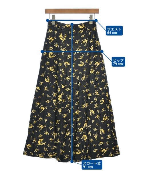 Ganni（ガニー）ロング・マキシ丈スカート 黒 サイズ:34(XS位) レディース/2200591808018