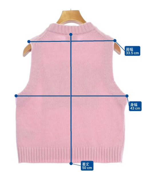 Ganni（ガニー）ベスト ピンク サイズ:S レディース/2200588405015
