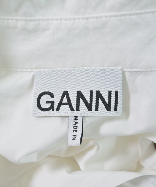 Ganni（ガニー）シャツワンピース 白 サイズ:34(XS位) レディース/2200627351082