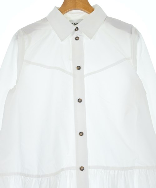 Ganni（ガニー）シャツワンピース 白 サイズ:34(XS位) レディース/2200627351082