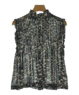 Ganni（ガニー）ブラウス 紺 サイズ:36(S位) レディース/2200630717080