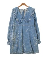 Ganni（ガニー）ワンピース 青 サイズ:40(M位) レディース/2200630968031