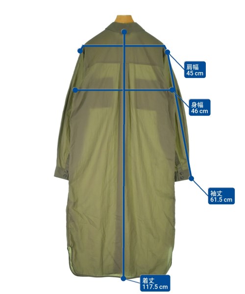 Ganni（ガニー）ワンピース カーキ サイズ:36(S位) レディース/2200617340034