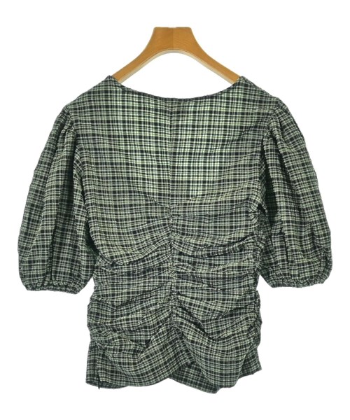 Ganni（ガニー）ブラウス 緑 サイズ:34(XS位) レディース/2200618600106