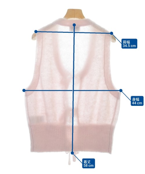 Ganni（ガニー）ベスト ピンク サイズ:M レディース/2200618703029