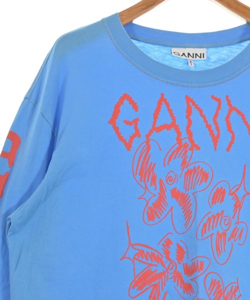 Ganni（ガニー）Tシャツ・カットソー 青 サイズ:L レディース/2200620865098