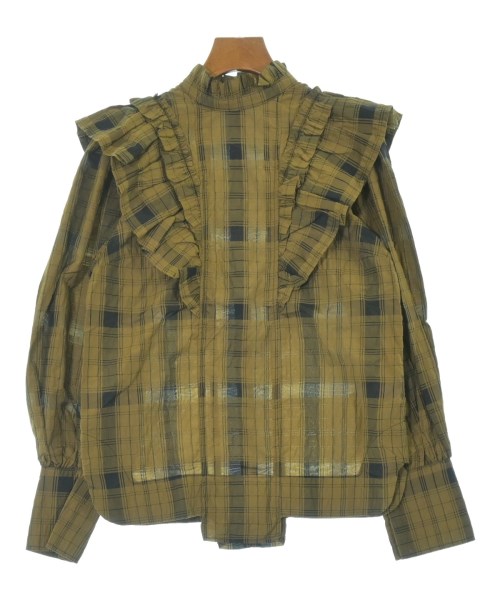 Ganni(ガニー)ブラウス カーキ サイズ:34(XS位)/2200675749145