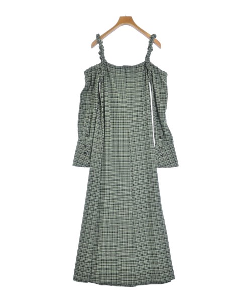 Ganni（ガニー）ワンピース 緑 サイズ:36(S位) レディース/2200675801027