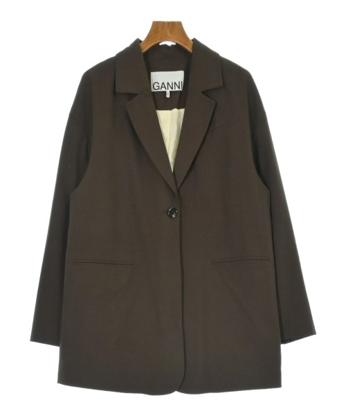 Ganni(ガニー)ジャケット 茶 サイズ:34(XS位)/2200672712012