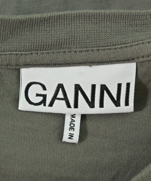 Ganni（ガニー）Tシャツ・カットソー カーキ サイズ:S レディース/2200672712197