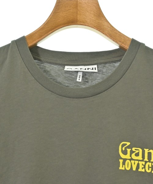 Ganni（ガニー）Tシャツ・カットソー カーキ サイズ:S レディース/2200672712197