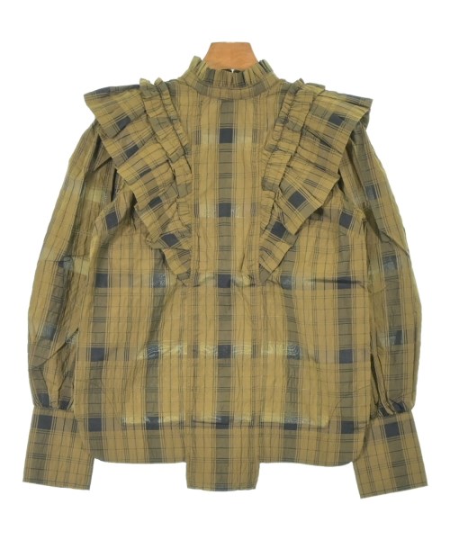 Ganni(ガニー)ブラウス カーキ サイズ:34(XS位)/2200677386027