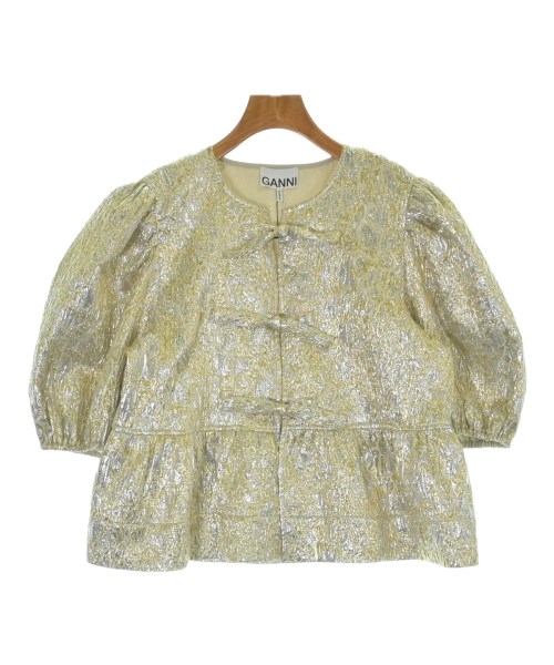 Ganni(ガニー)ブラウス ゴールド サイズ:38(M位)/2200672154447