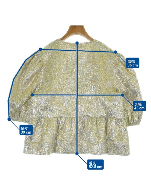 Ganni（ガニー）ブラウス ゴールド サイズ:38(M位) レディース/2200672154447