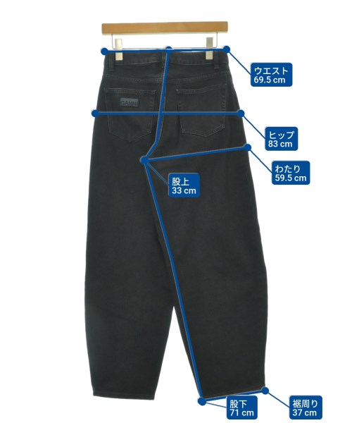 Ganni（ガニー）デニムパンツ 黒 サイズ:26(M位) レディース/2200675440011