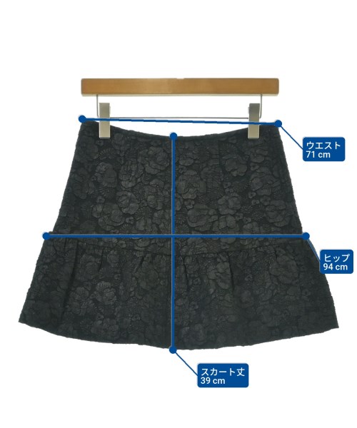 Ganni（ガニー）ミニスカート 黒 サイズ:36(S位) レディース/2200679702115