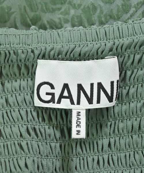 Ganni（ガニー）ワンピース 緑 サイズ:38(M位) レディース/2200681101036