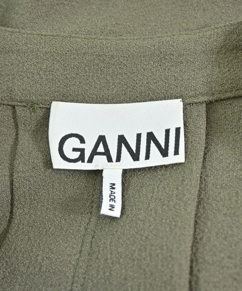 Ganni（ガニー）ワンピース カーキ サイズ:36(S位) レディース/2200696386084