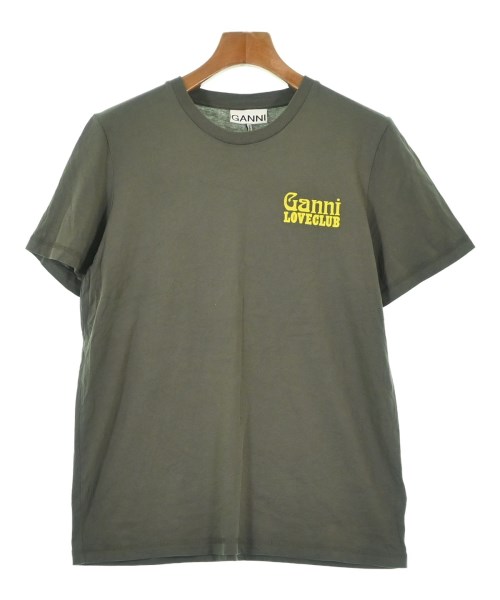 Ganni(ガニー)Tシャツ・カットソー カーキ サイズ:S/2200695511166
