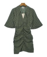 Ganni（ガニー）ワンピース 緑 サイズ:36(S位) レディース/2200700860128